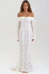 Celeste Off-Shoulder Lace Dress